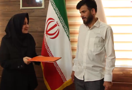 تجلیل از عنایت آزغ قهرمان انفجار کلینیک سینا در تجریش / دوست دارم شهید شوم !